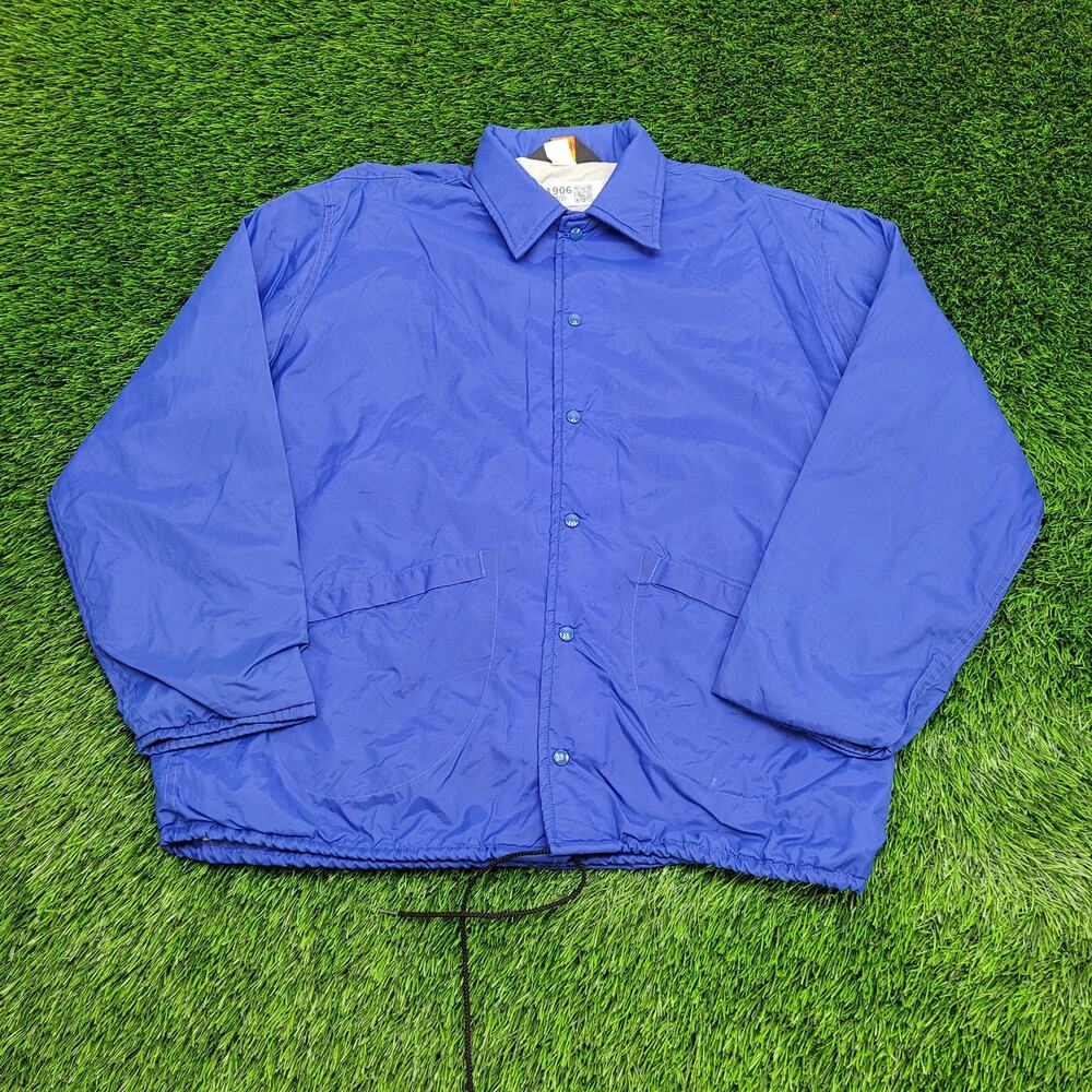 Vintage 70s Windbreaker Coach Jacket Large 25x28 Baggy USA